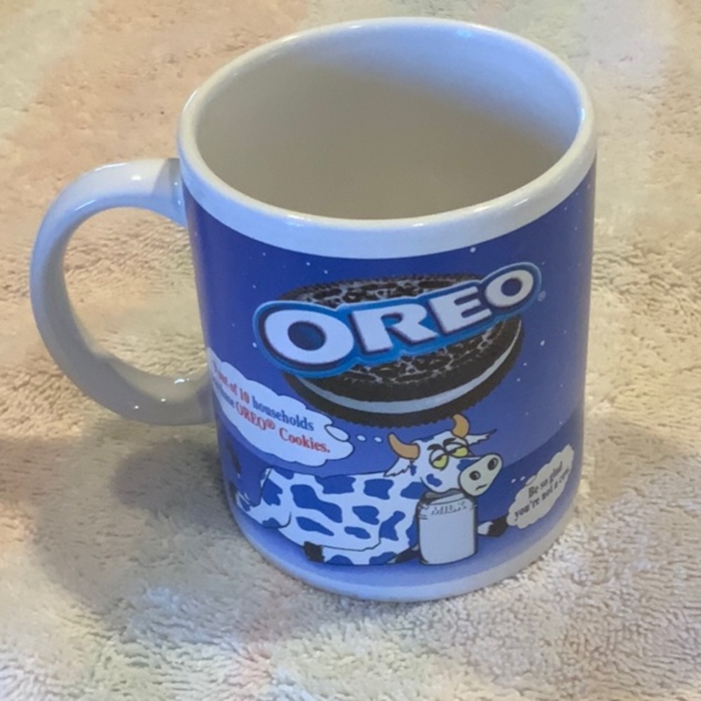 Oreo cookie advertising coffee mug from Kraft foods